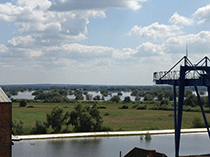 Hochwasser 2013, Elbe und Hafeneinfahrt