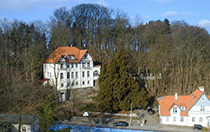 Luftbild der Villa