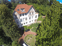 Luftbild Villa Eingang